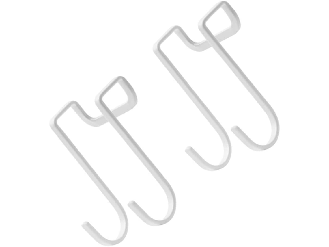 Ganchos De Aço Inoxidável Para Roupas, Gancho Duplo, Cor Clara, Resist
