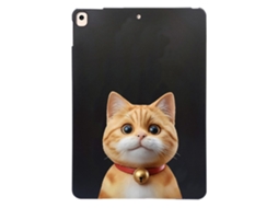 Capa Protetora Fina E Flexível Com Estampa De Gato Pelo Curto Para Ipad 10.2 / (2020) (2019). Tuotuo (2021)