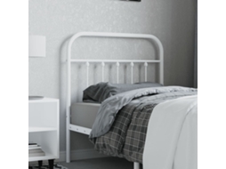 Cabecero de metal blanco de 80 cm