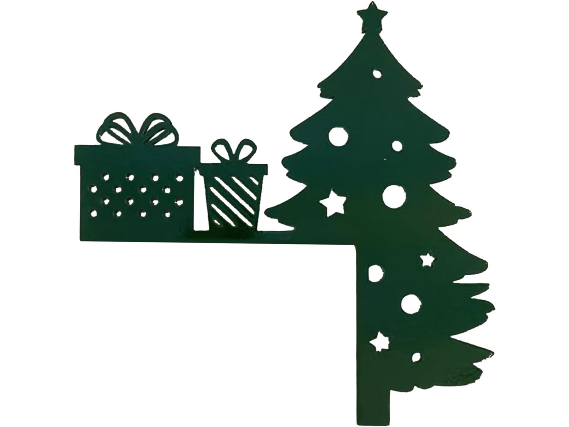 Placa Decorativa De Natal Divertida Para A Porta De Casa | Enfeites De Natal De Madeira |