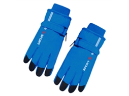 Luvas de Inverno para Crianças, Impermeáveis, Térmicas, Resistentes ao Vento, com Forro Polar