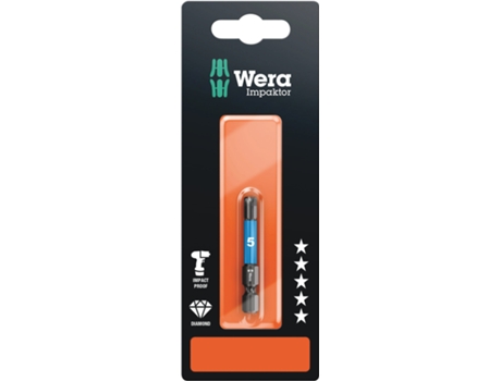 Broca Sextavada, Impaktor 840/4 Imp Dc Hex-Plus 5,0 X 50 Mm Sb WERA 05073945001