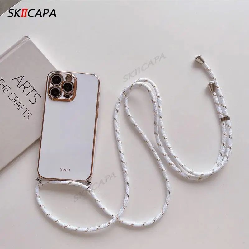 Capa de Silicone Eletrorevestida Branca para Xiaomi 15t/17 Pro Max MDUG