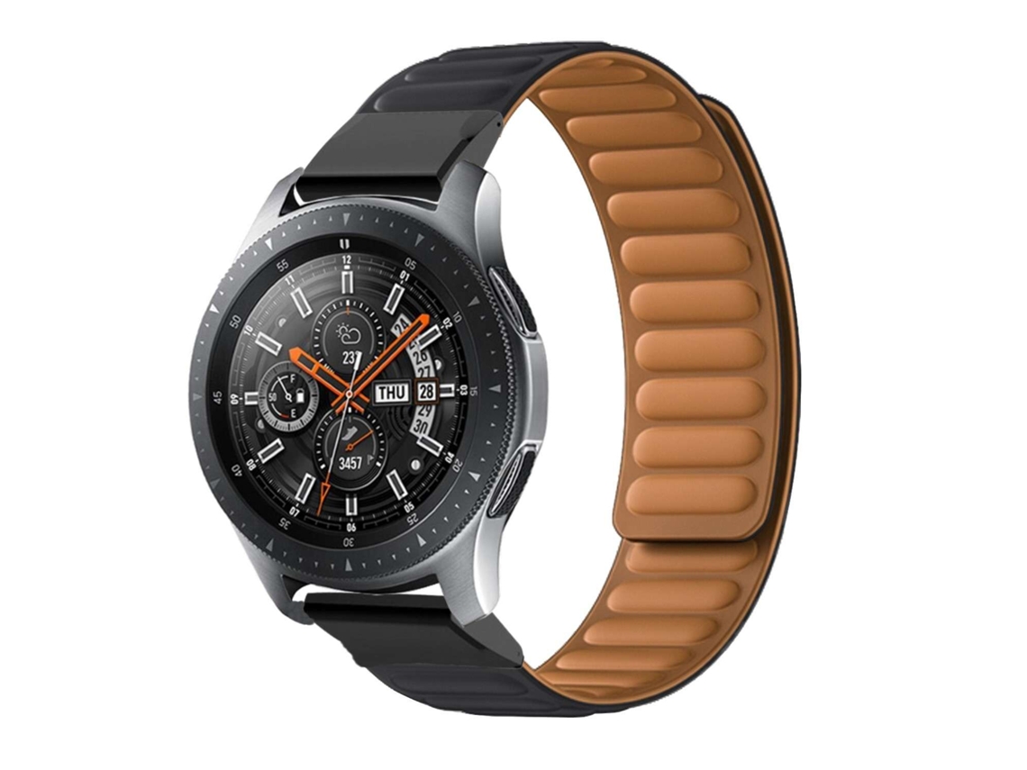 Bracelete Pulseira Magnética de Forte Conexão para Garmin Marq Aviator Performance Edition Preto