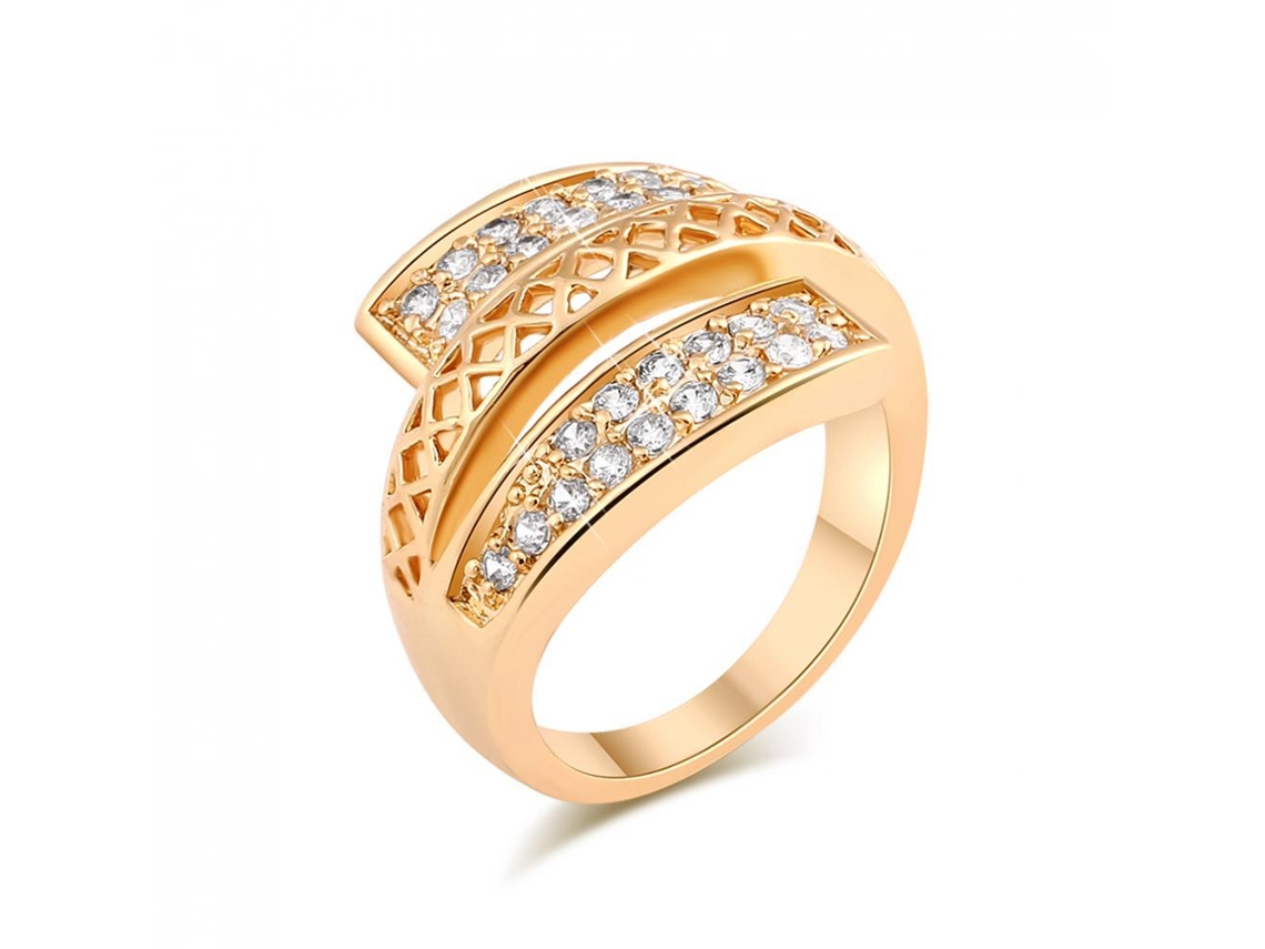 Anel Feminino De Moda Com Strass Para Ocasiões Especiais