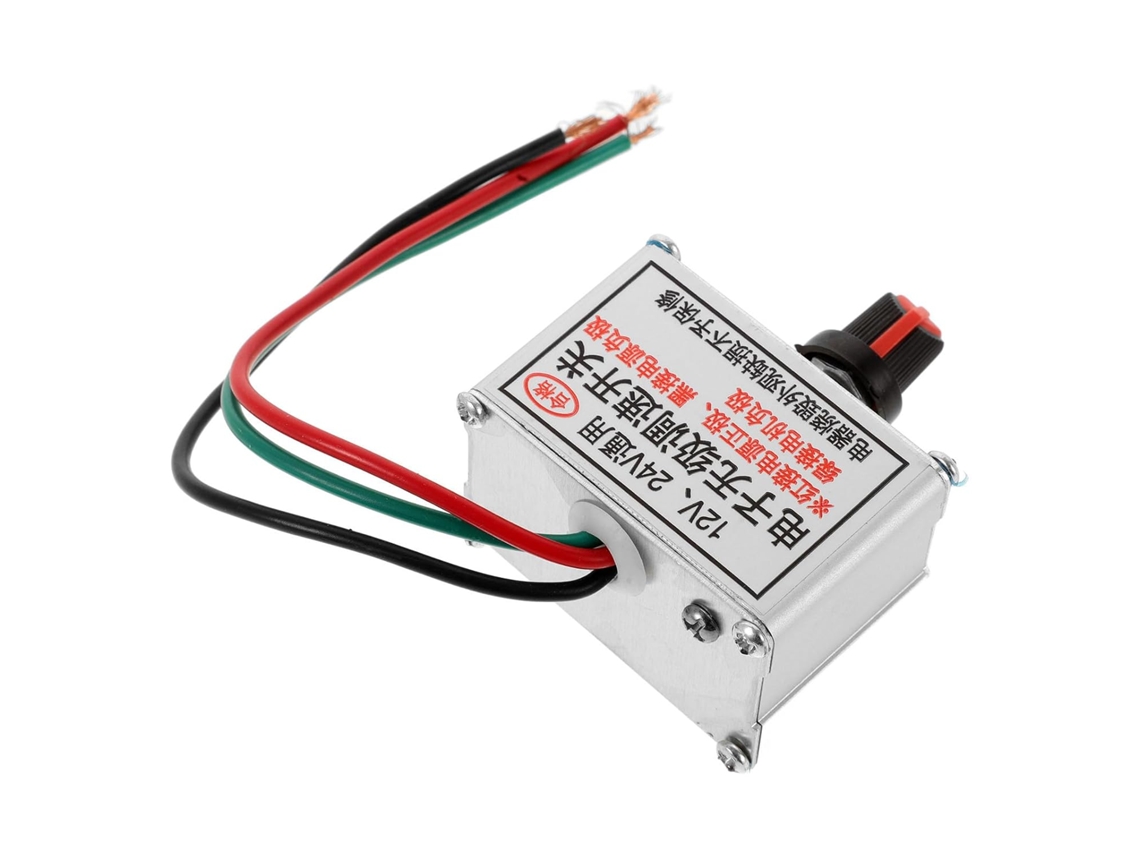 Interruptor Controlador De Velocidade De Motor Cc Em Pvc Branco
