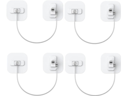 Conjunto De 4 Travas Para Porta De Freezer Com Suporte De Cabo Autoadesivo E Chave Para Freezer.