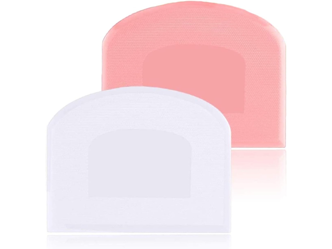 Raspador De Massa De Silicone 2 Peças - Placa - Para Cortar Bolo, Pizza, Pão