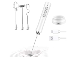 Espumador de Leite Portátil Recarregável Usb para Café Latte Cappuccino Chocolate Quente AQUAFORGE