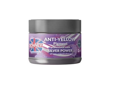 Máscara Capilar Prata para Cabelos Loiros e Grisalhos Clareados, 300ml Ronney