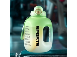 Garrafa de Água Esportiva com Tampa, Garrafa de Água Portátil, Feita de Plástico, Própria para Micro ondas. MDUG (verde 2,5l)