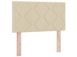 Cabeceira | Painel De Cama Creme 80 Cm Tecido