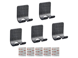 Fasst porta Rasuradora Adhesivo de Aluminio Resistente Al Agua Doble Gancho para Baño Diseño Moderno CUIDADOS
