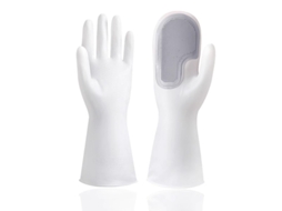 Escova De Limpeza Luvas De Lavar Louça Pvc Espessado Para Utensílios De Cozinha Ferramentas Domésticas Suprimentos Cinza Único*