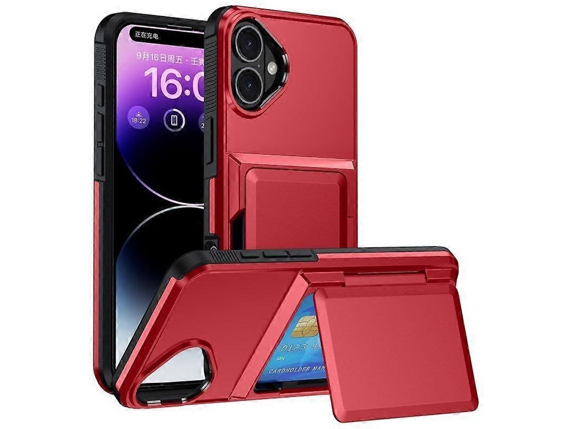 Capa De Celular À Prova De Choque Com Suporte Para Cartão Kalebol Flip