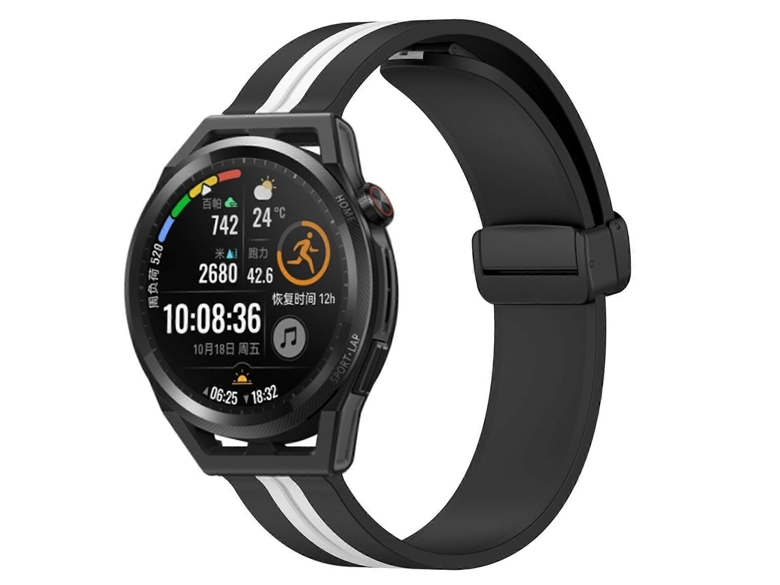 Pulseira De Silicone Dobrável Com Fecho Magnético Para Huawei Watch Gt Runner 22mm