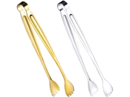 Conjunto De 2 Pinças Para Bife Pretyzoom, Leves E Portáteis, Em Aço Inoxidável, Para Churrasco Design Simples E Compacto