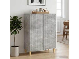Vidaxl Buffet Cinzento Cimento 66 X 34,5 X 90 Cm Derivados De Madeira