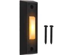 Campainha Com Fio E Iluminação, Campainha De Parede Com Indicador Led Visibilidade Em Ambientes Pouca Luz, Fácil