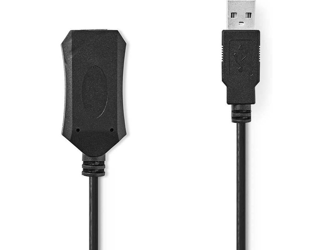 Cabo de Dados NEDIS (USB A - 5 m - Preto)