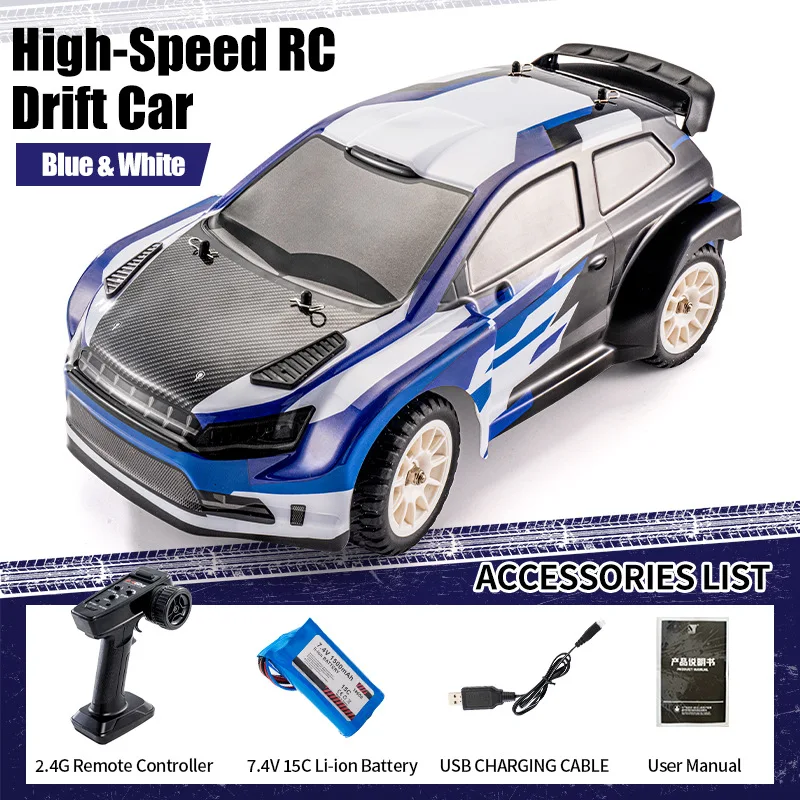(azul) Carro De Rali De Drift Off-road De Alta Velocidade Com Tração Nas Quatro Rodas E Equipado Com Giroscópio