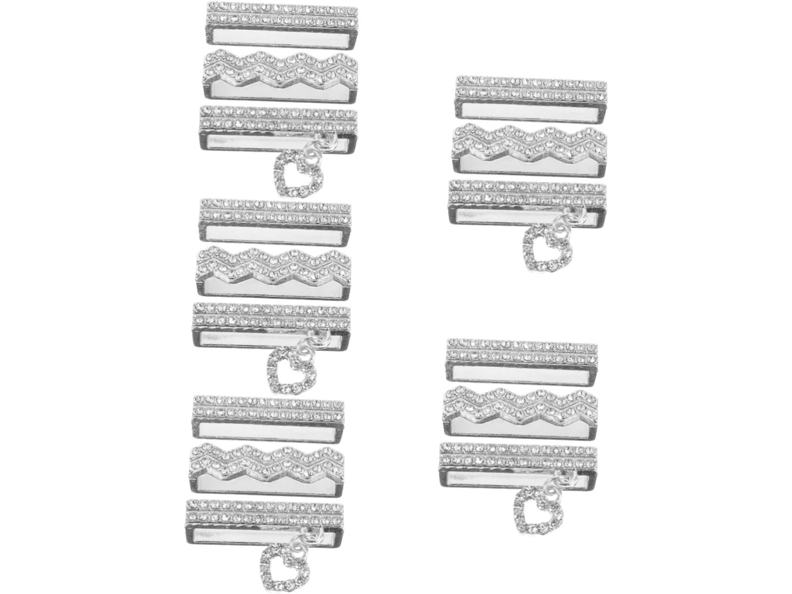Conjunto De 15 Pingentes Metal Com Strass Para Pulseira Relógio,