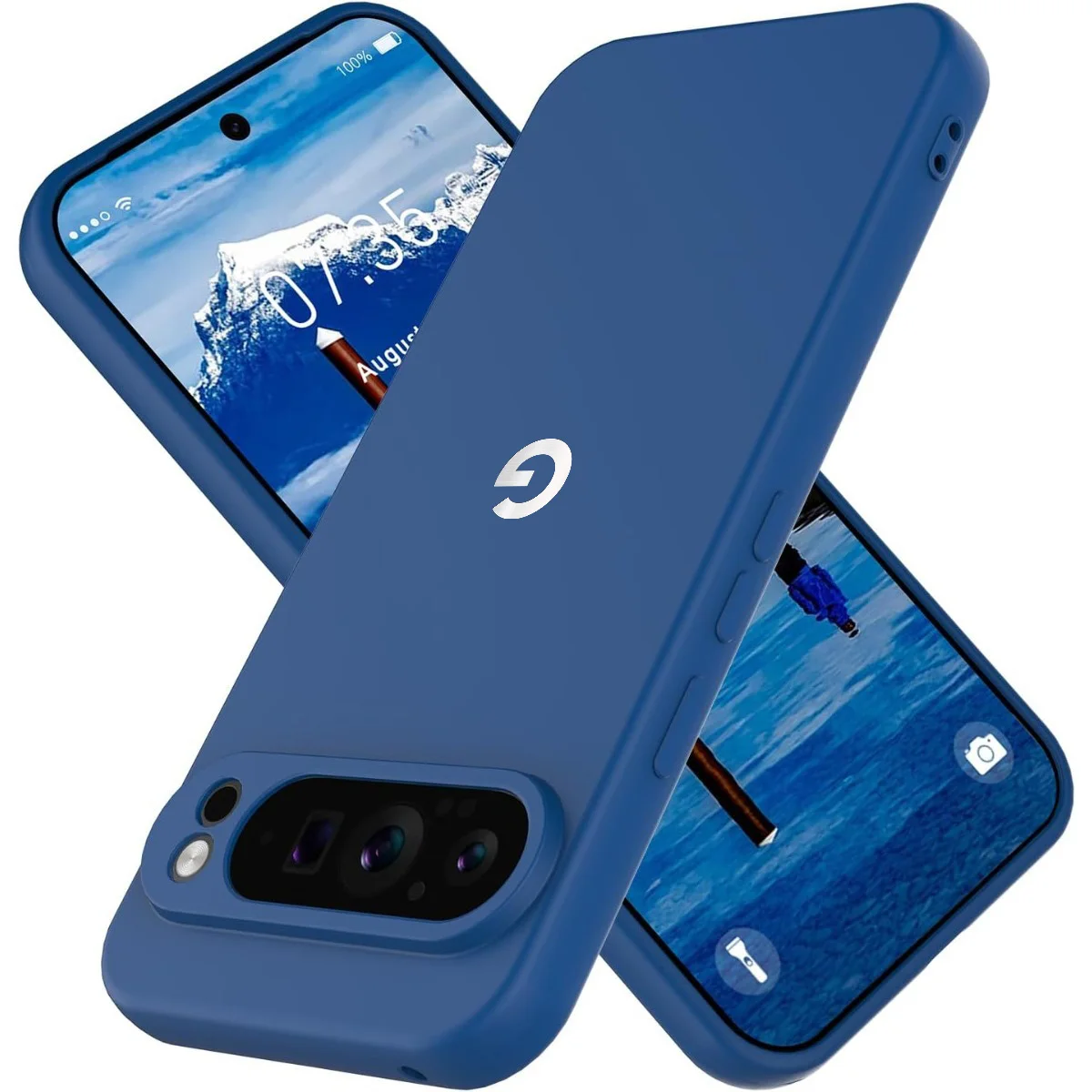 (azul, Pixel 8 Pro) Capa De Celular De Silicone Macio De Alta Qualidade, Resistente A Quedas E Impactos, Ideal Para A Pele.