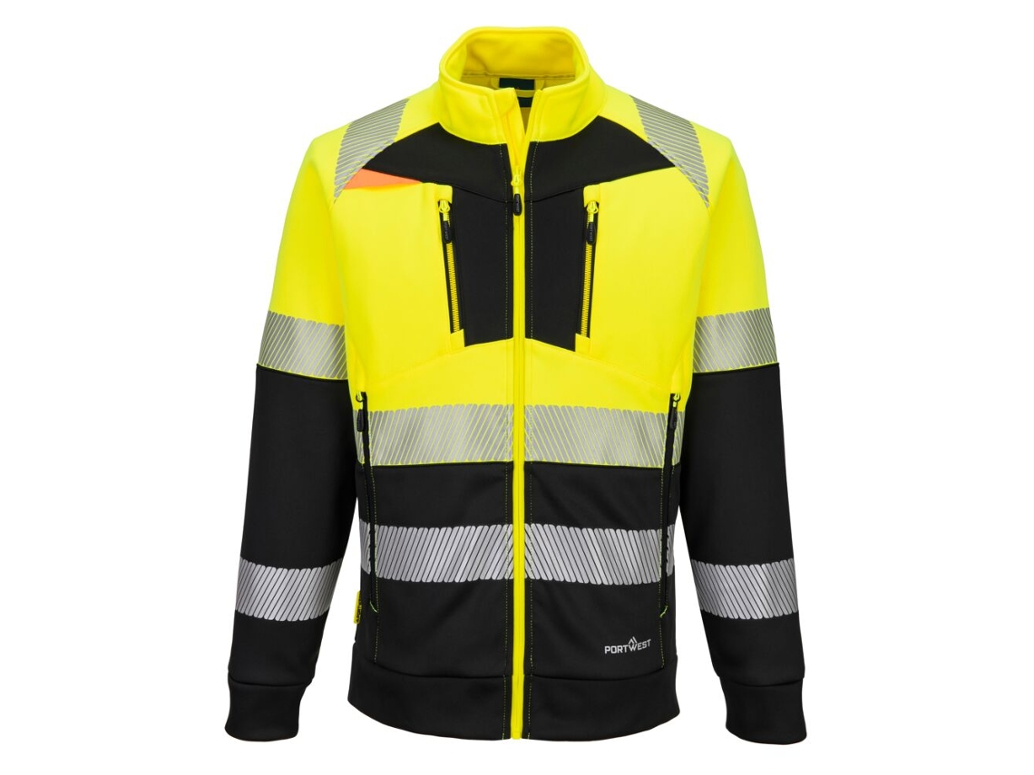 Sweatshirt De Alta Visibilidade Classe 1 Com Gola Alta E Zíper Amarillo/negro / 4xl