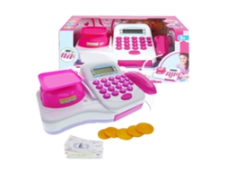 Primerox brinquedo Caixa Registradora Simulada Educativa com Calculadora para Crianças Meninas
