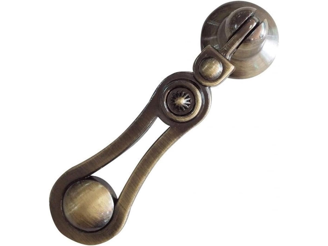 Puxador De Liga Zinco Com Furo Único Para Pendurar, Estilo Antigo, Para Armário, Guarda Roupa, Gaveta Ou Porta