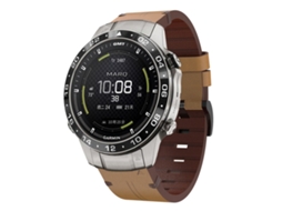 Pulseira Para Garmin Marq Aviator Gen 2 - Couro - Fivela De Aço (22mm)