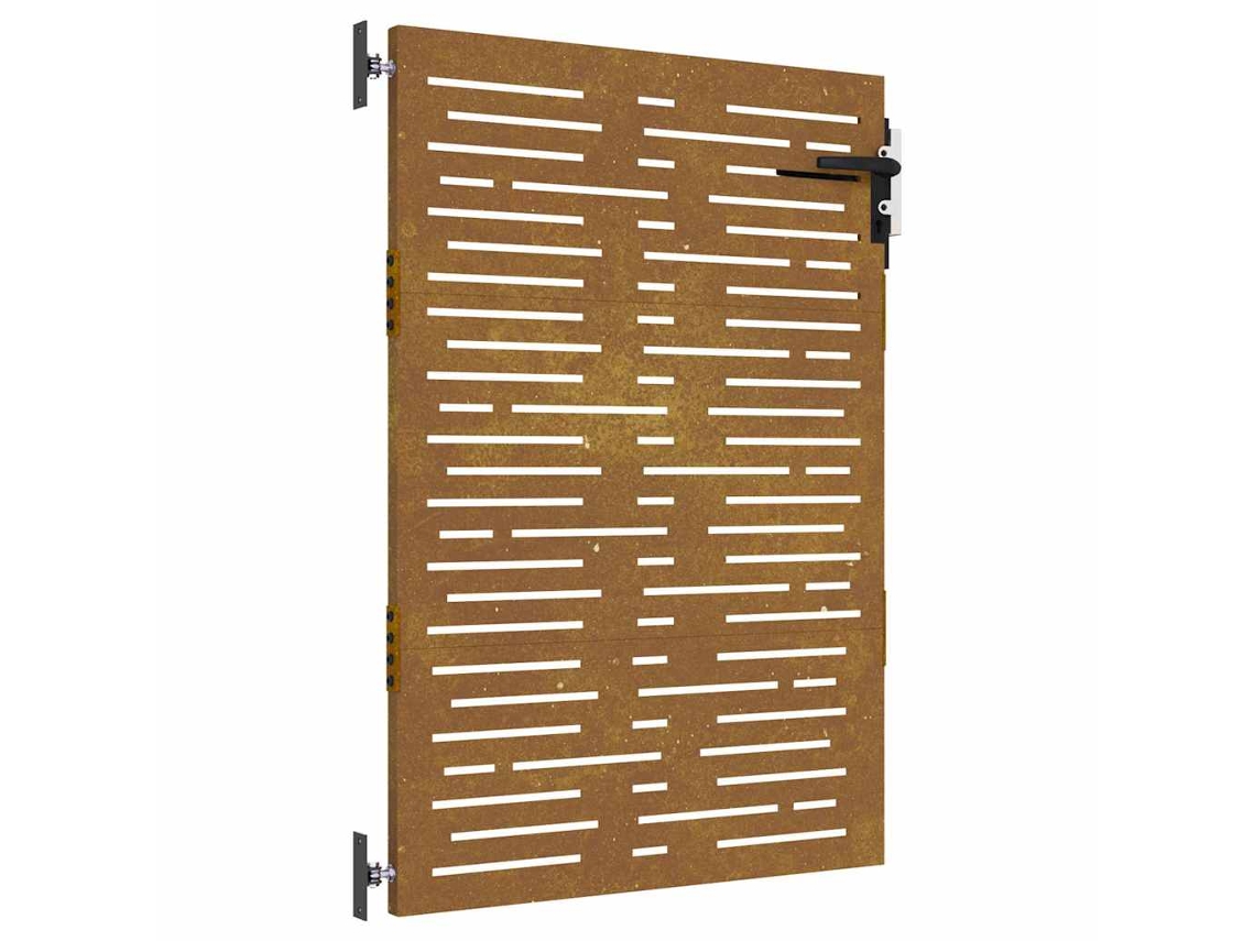 Garden Gate, Garden Gates Vidaxl Marrom Aço (85 X 150 Cm)