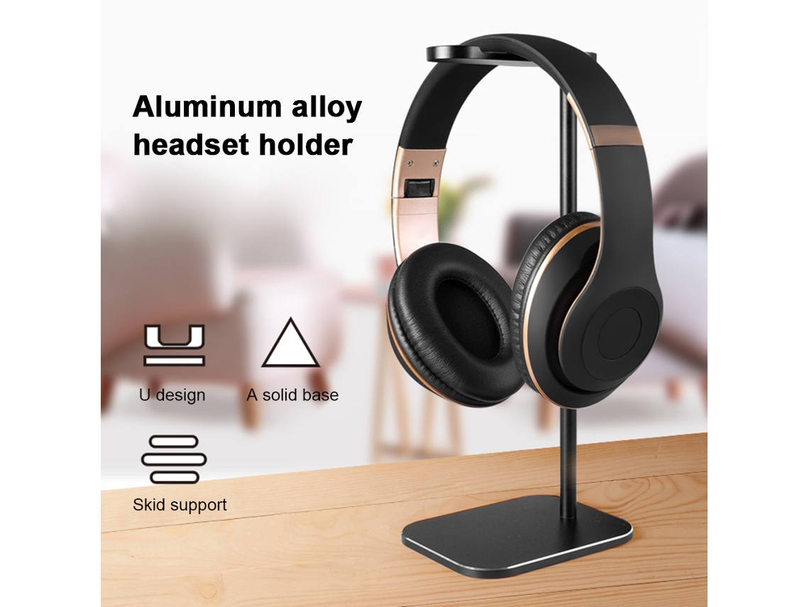 Suporte Portátil Para Fones De Ouvido E Tablet De Alumínio Anti-deslizante Para Mesa Com Design Durável E Elegante