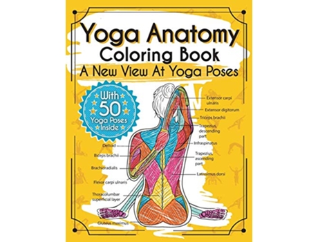 Livro Yoga Anatomy Coloring Book A New View At Yoga Poses de Elizabeth J Rochester (Inglês)