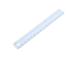 Régua de liga de alumínio de 15 cm, precisa e multifuncional.