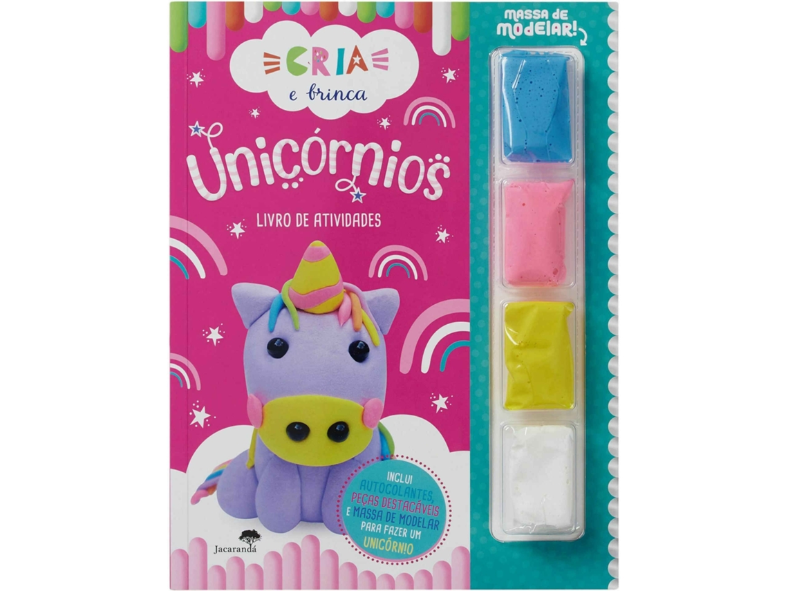 Livro Cria e Brinca - Unicórnios de Vários Autores (Português)