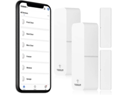 Sensor De Entrada Para Proteção De Janelas E Portas, Alertas Instantâneos Compatíveis Com Sistemas De Automação Residencial, Design Compacto Para
