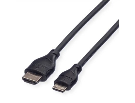Cabo ROLINE (HDMI - 0.8m - Preto)
