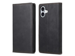 Capa De Couro Sintético Df-05 Para Iphone 16 Com Bloqueio Rfid