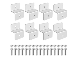 10 clips de toalha de mesa de aço inox, prateados, anti vento NOVA LINE
