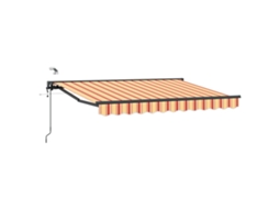 Vidaxl Toldo Retrátil Elétrico Amarelo E Laranja 3,5 X 2 M
