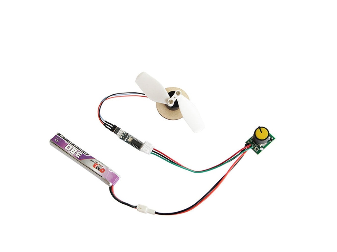 1 Conjunto Motor Brushless Oversky 1104 4300kv Bateria Lipo 3.7v 380mah Esc 6a Hélice Dobrável 72mm Testador Servo para Aeromodelismo Diy MDUG