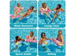 Boia De Piscina Dobrável Portátil 4 Em 1, 2 Peças, Ideal Para Férias Na Praia.