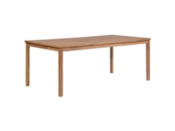 Vidaxl Mesa De Jardim 200x100x77 Cm Madeira Teca Maciça