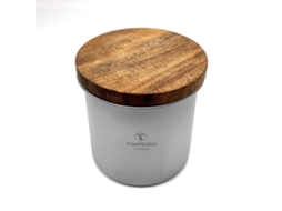 Recipiente Airtight de Café com Tampa de Madeira 125g