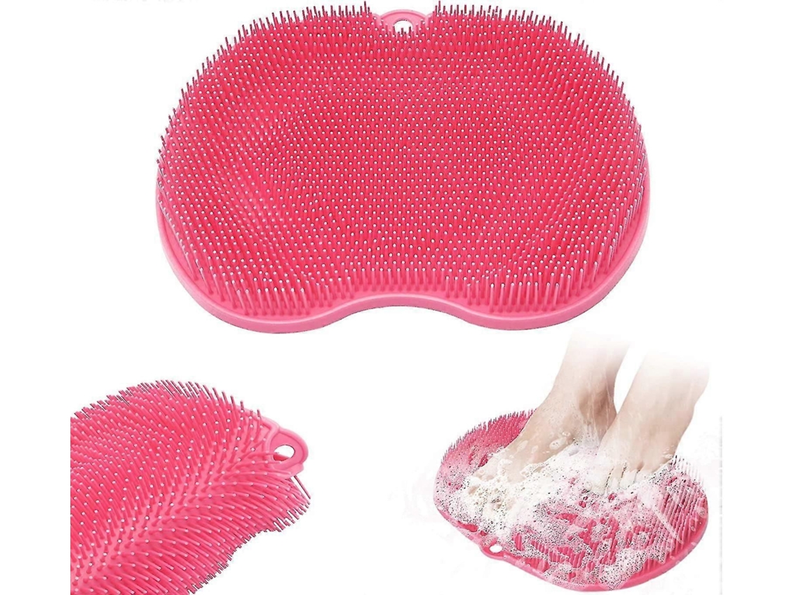 Massageador De Pés Para Chuveiro, Escova Limpeza Dos Pés, Almofada Lavar Os Com Ventosa.