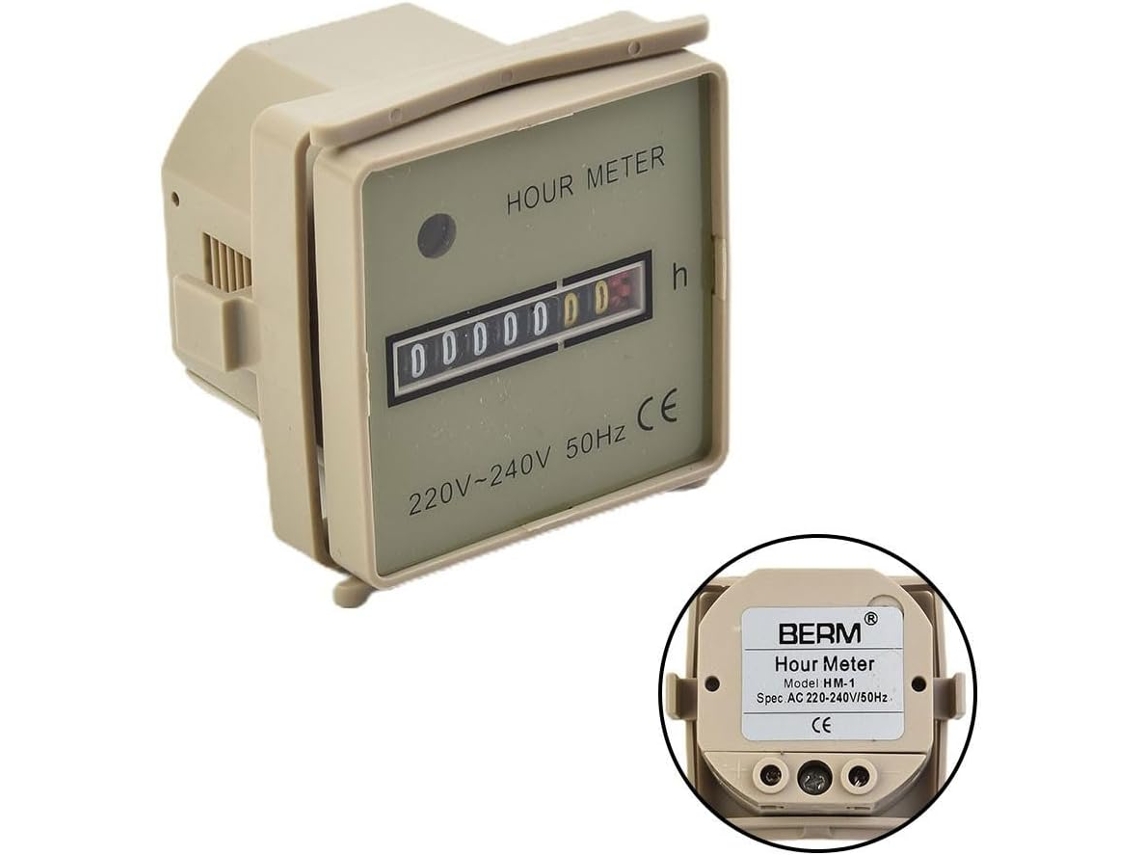 Contador De Tempo Elétrico Robusto 0 99999h59m Ac 220 240v