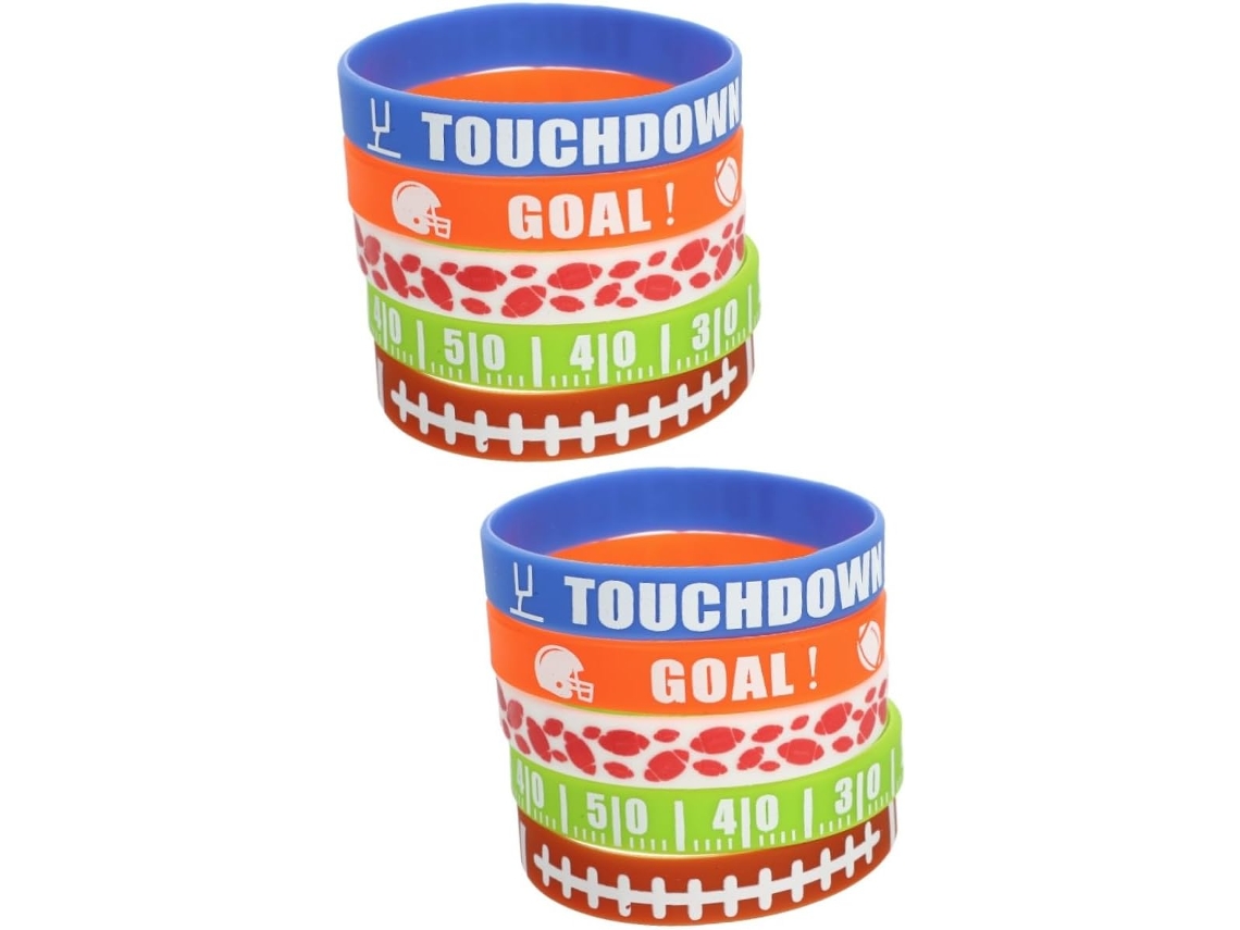 Tehaux Conjunto de 2 Pulseiras de Rugby, Artigos Esportivos, Pulseira Delicada para o Pulso, Pulseira Esportiva Infantil