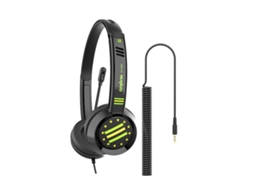 Auscultadores ZRUXE Dt326 Infantis com Microfone, Cabo 1.8m, Estrela, compatível com Danyin | ZRUXE