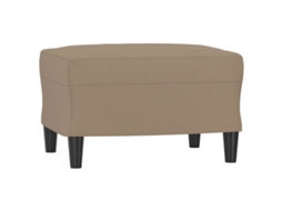Footstool, Footstools Vidaxl Marrom Couro Artificial (60 X 50 X 41 Cm)